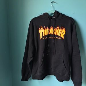SOLD Thrasher flame logo hoodie